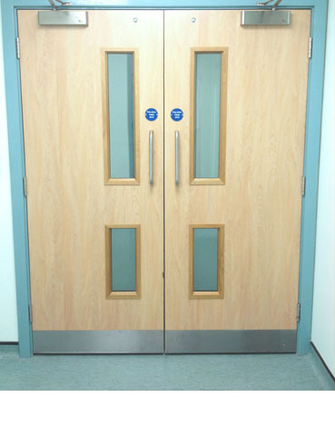 5 Star Maintenance install, service and repair a range of fire rated doors, from heavy, solid wood interior doors to steel exterior models installed 